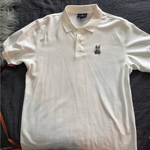 Psycho Bunny Men's Cream Polo Shirt